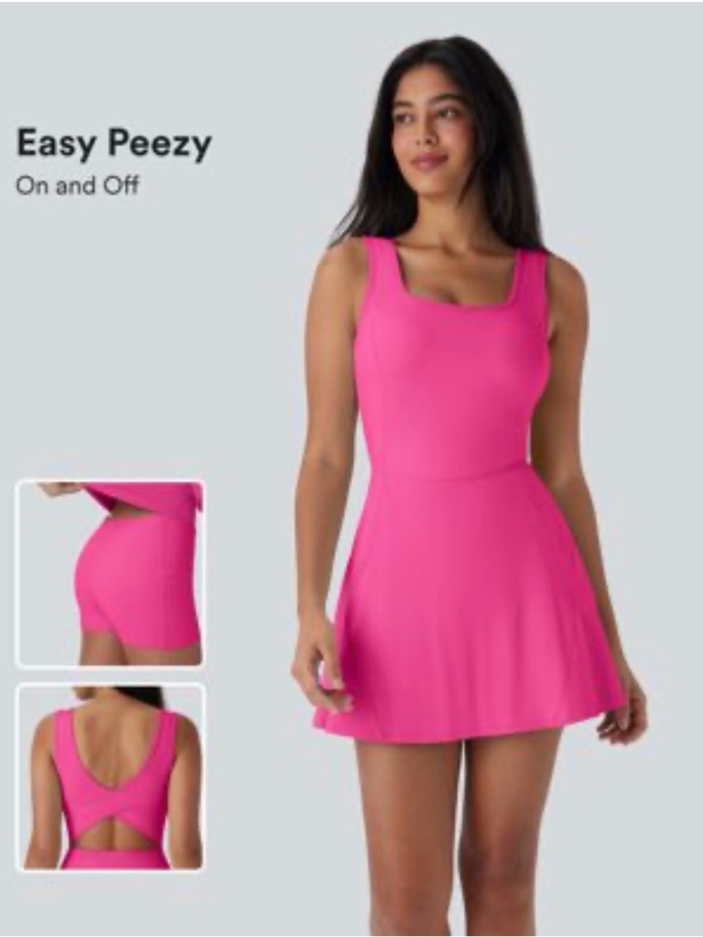 HALARA Women's SoftlyZero™ Airy U Neck 2-in-1 Pocket Mini Cool Touch